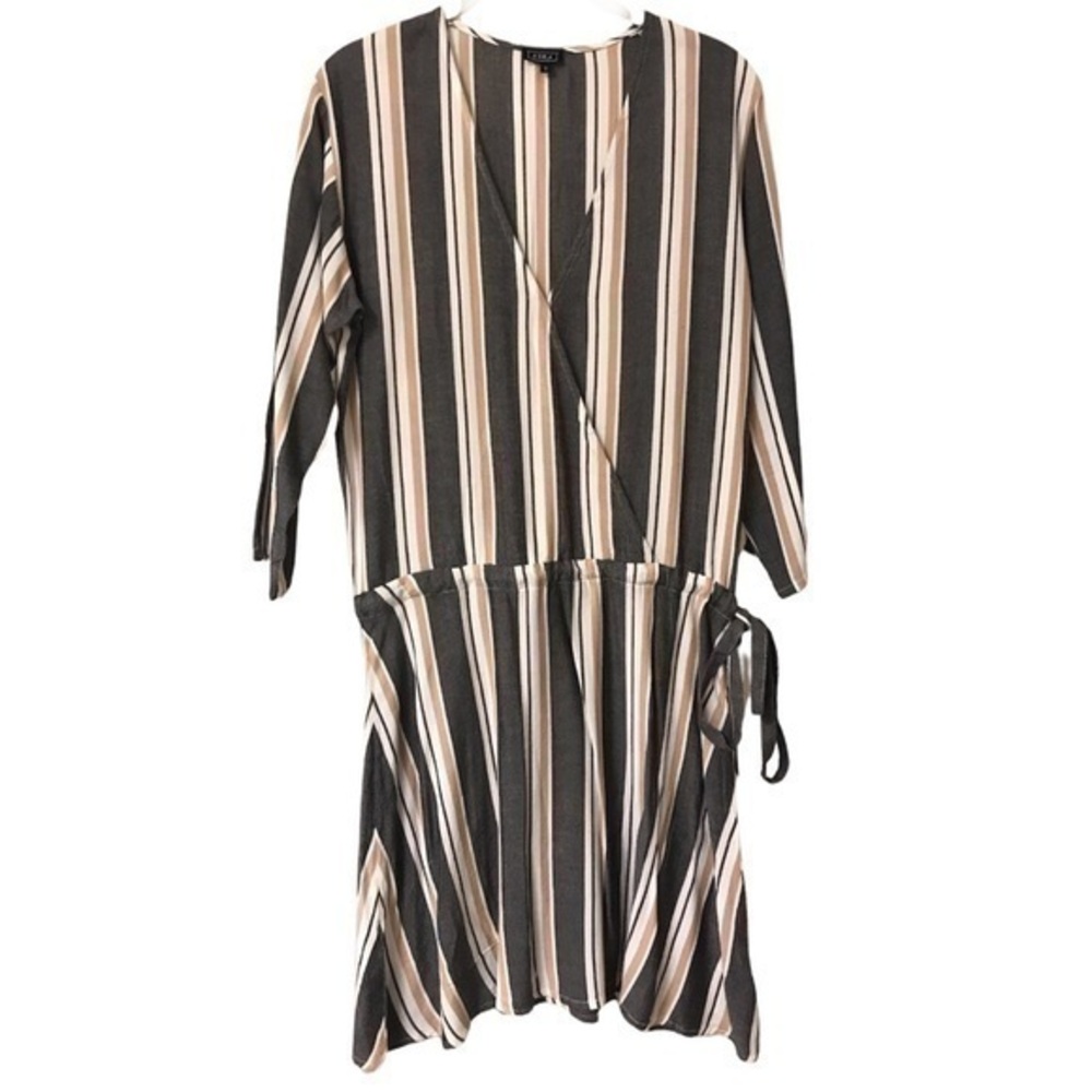 Lira Midi Dress Stripped Size S 100% Viscosa